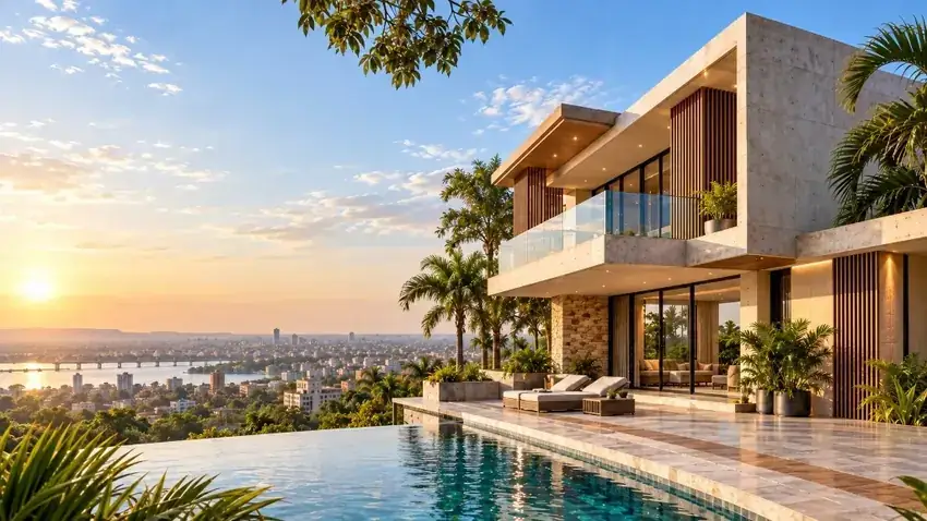 Réalisation villa contemporaine de prestige à Bamako par ECK BTP